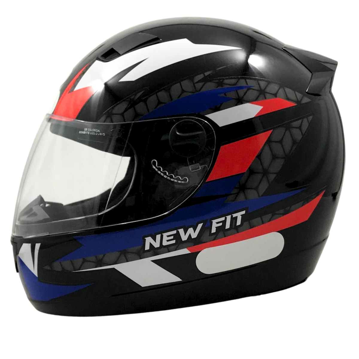 Capacete Moto Ebf New Fit Control Fechado Com Narigueira