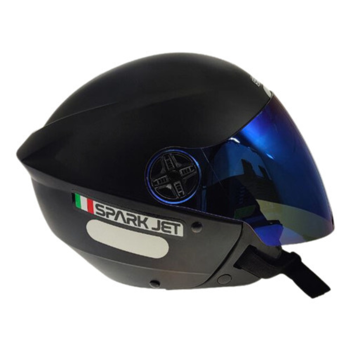 KIT Capacete Moto Ebf Spark Jet Aberto + Viseira Azul