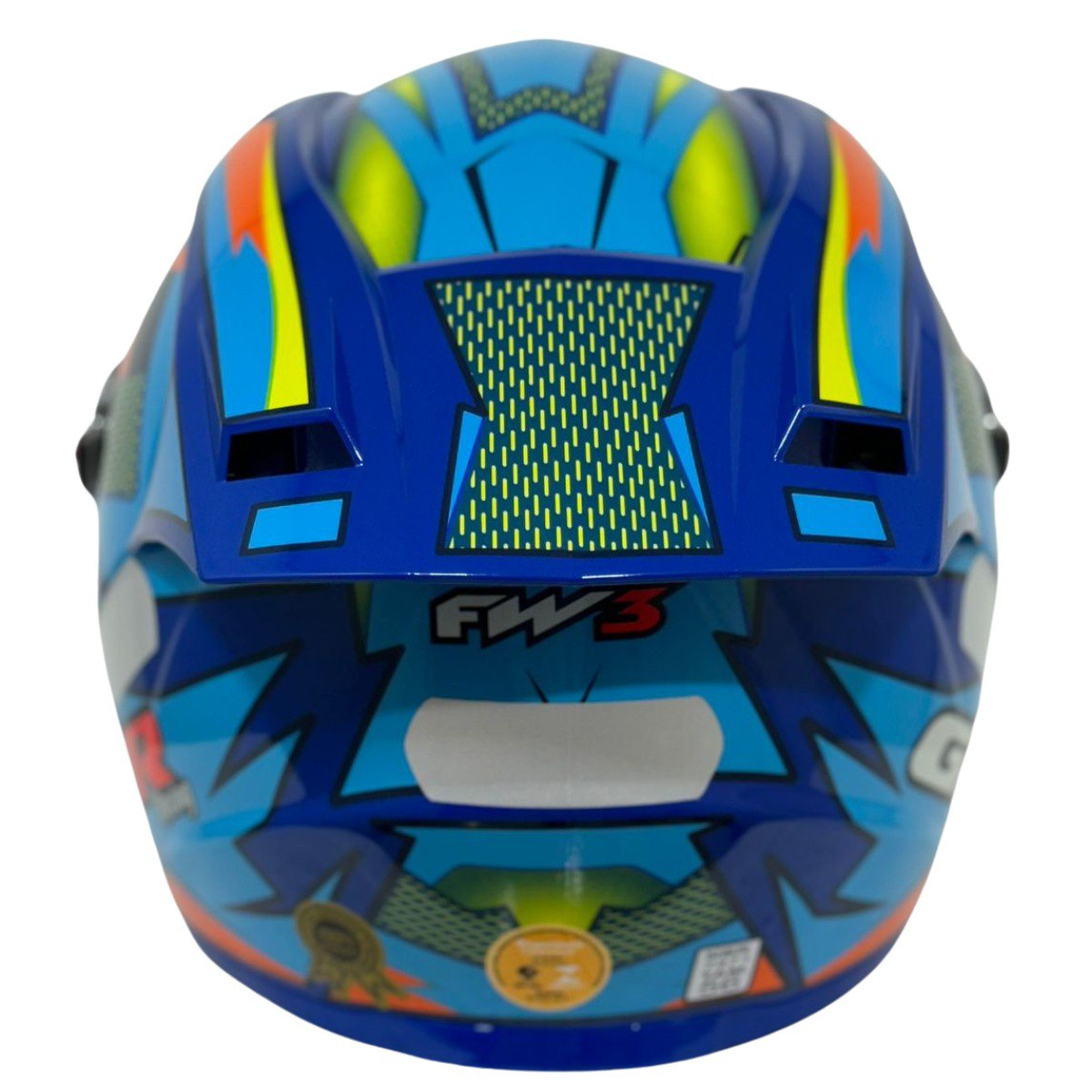Capacete FW3 GT Racing Bolt Design Com Narigueira