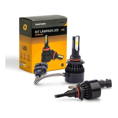 Kit 2 Lâmpadas Carro Super Led Cyber H1 H3 H7 H8 H11 Hb3 Hb4