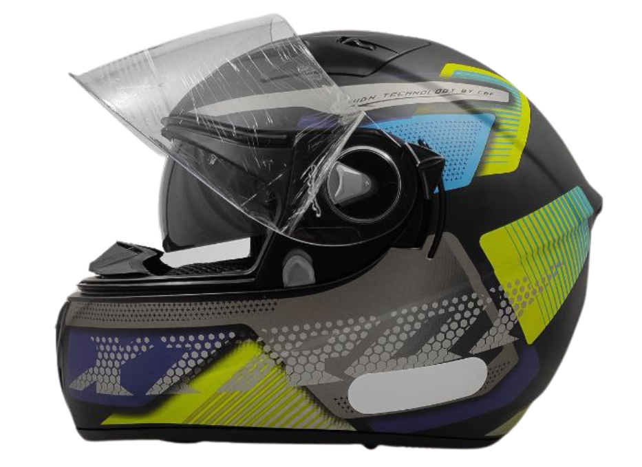 Capacete Moto Ebf Xtroy Com Óculos Interno Fumê + Narigueira