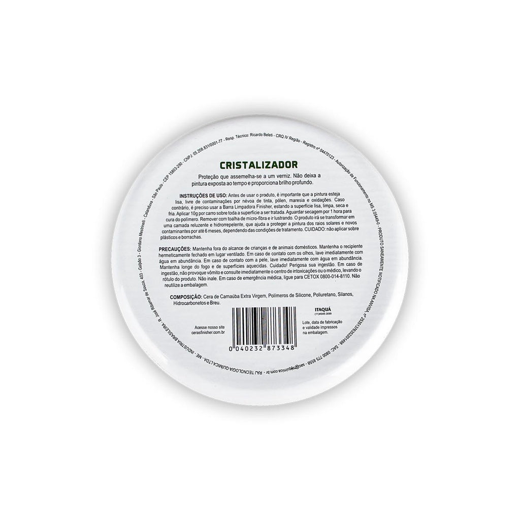Cera Cristalizadora Automotiva Finisher 150g Hidro Repelente