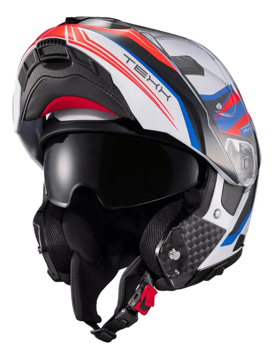 Capacete Escamoteavel Texx Gladiator V3 Kratos C/ Óculos Fumê