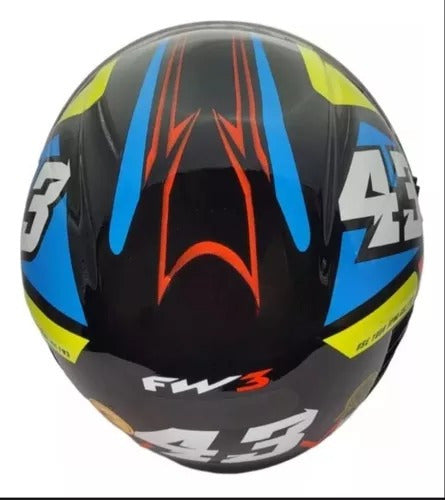 Capacete Fw3 X Open Fox Com Óculos Interno Aberto Top