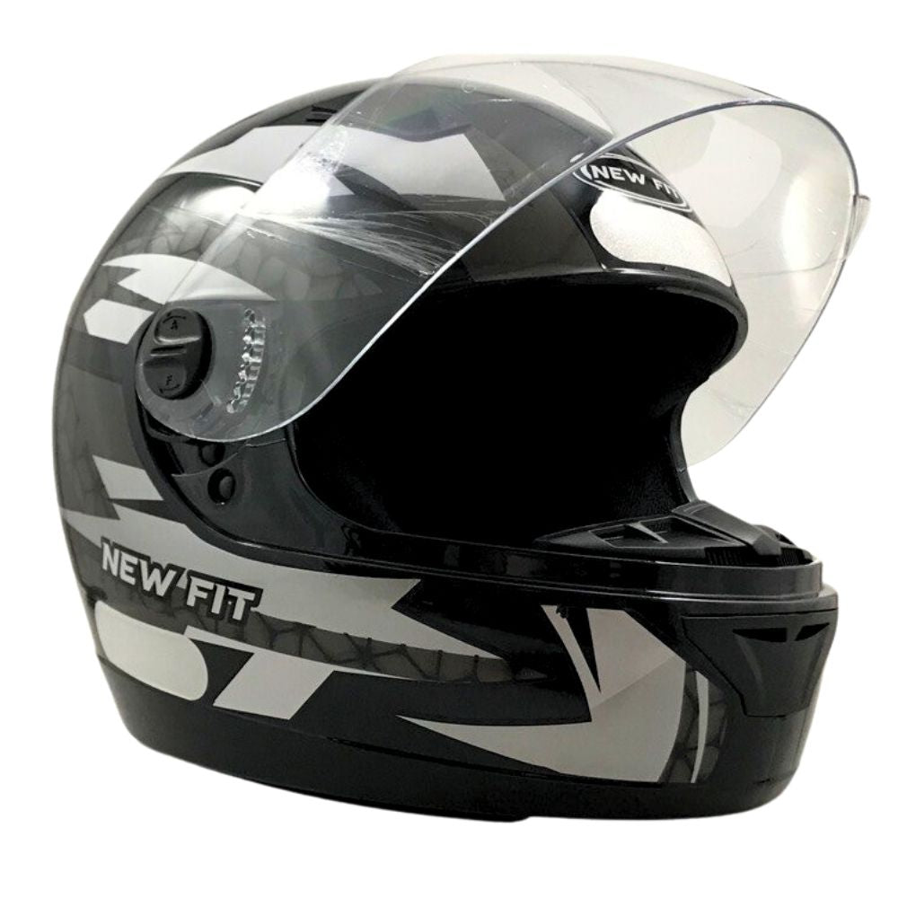 Capacete Moto Ebf New Fit Control Fechado Com Narigueira