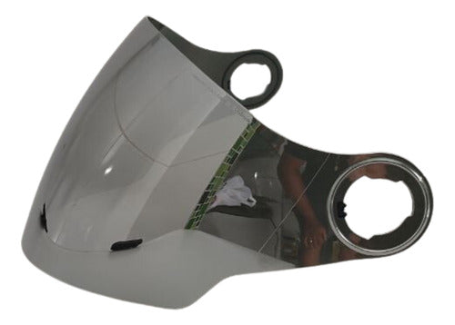 Viseira Polarizada Espelhada Capacete Abreto New 3 Spark Jet