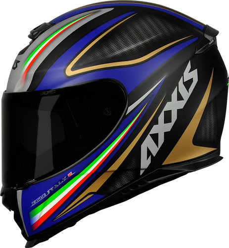 Capacete Fechado Moto Axxis By Mt Eagle Italy Preto Cinza