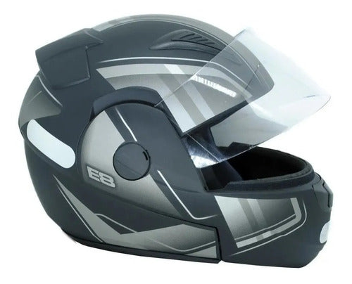 Capacete Articulado Ebf New E8 Robocop Escamoteável + Cores