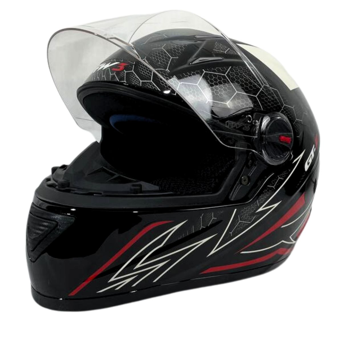 Capacete Moto Fw3 Gt2 Gt5 Viseira Cristal Com Narigueira