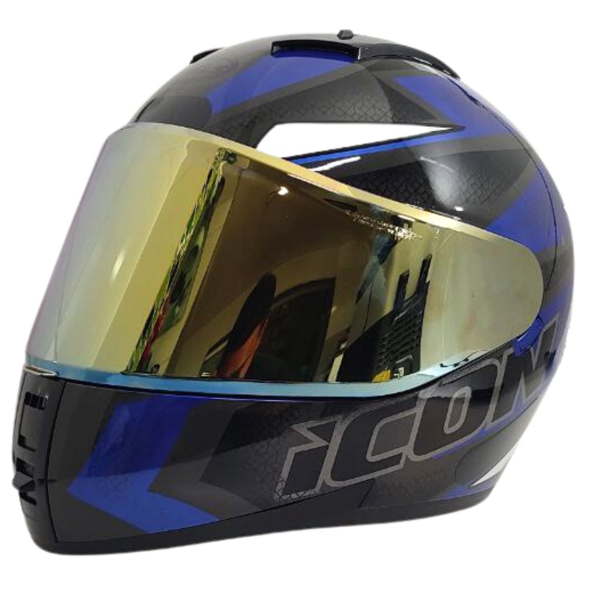 Kit Capacete Fechado Moto Peels Icon Fast + Viseira Dourada