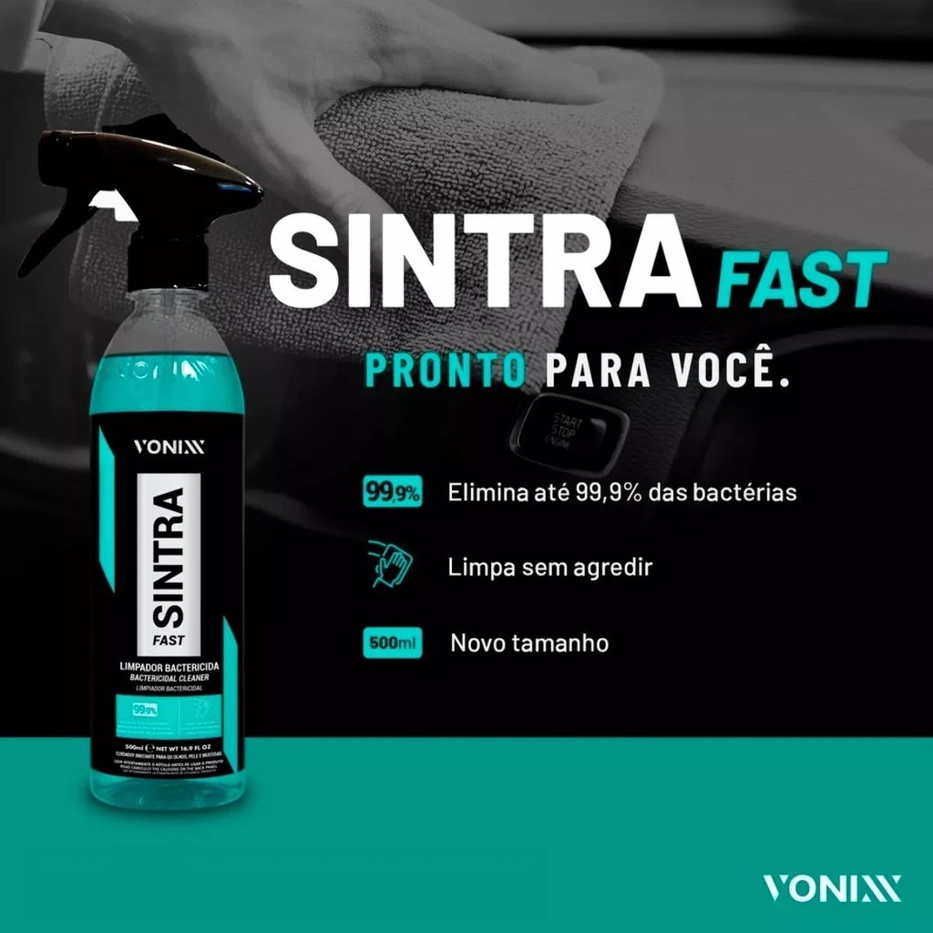 Sintra Fast Limpador Bactericida Veicular Vonixx 500ml