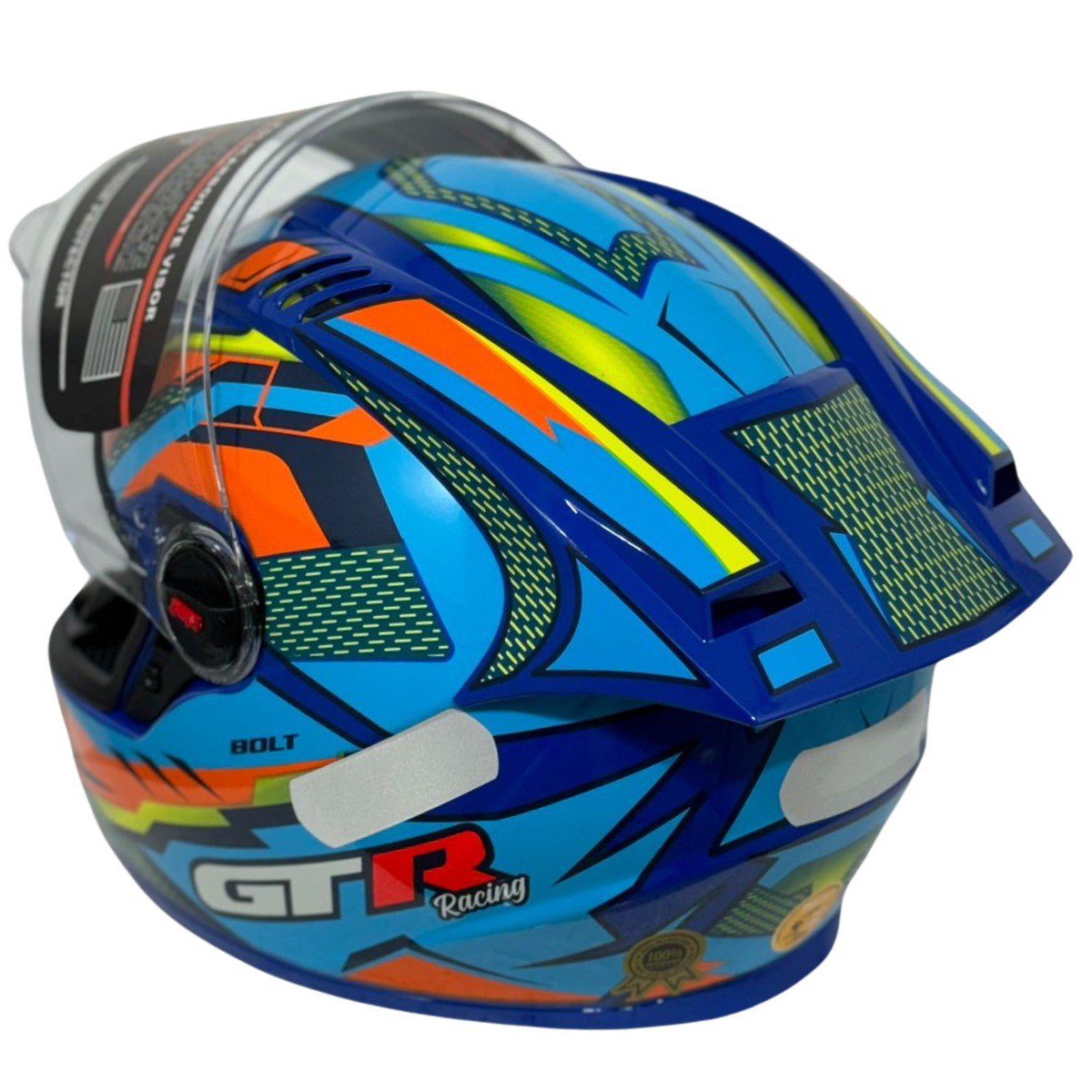 Capacete FW3 GT Racing Bolt Design Com Narigueira