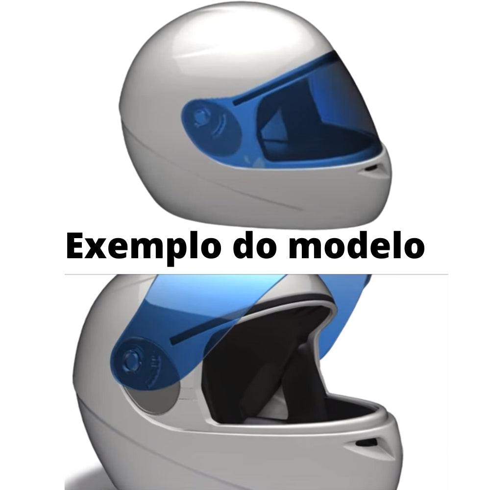 Viseira Para Capacete Fly Cristal F7 F8 F9 2mm Original