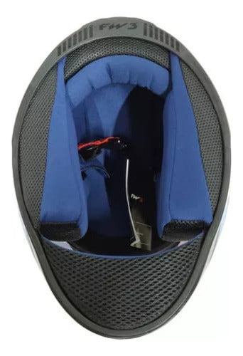 Capacete Fechado Fw3 Gtx Fox Com Óculos Interno Varias Cores