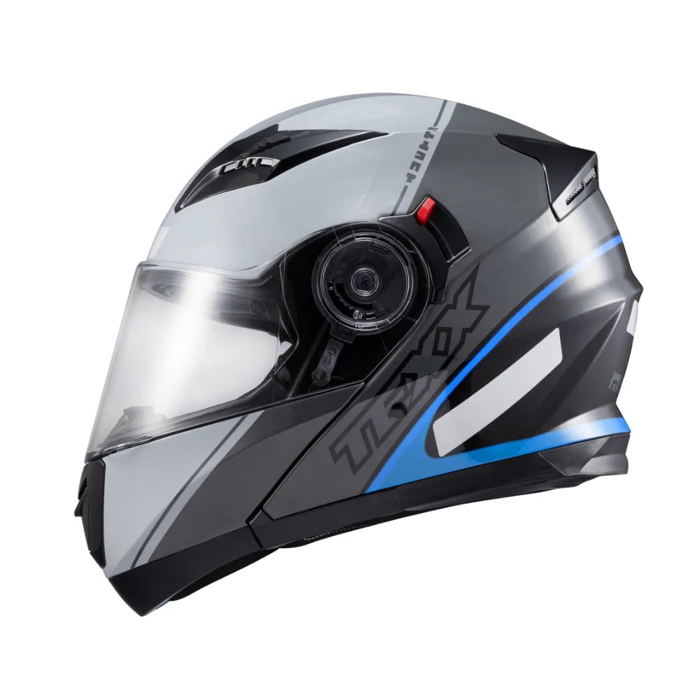 Capacete Escamoteavel Texx Gladiator V3 Makan C/ Óculos Fumê
