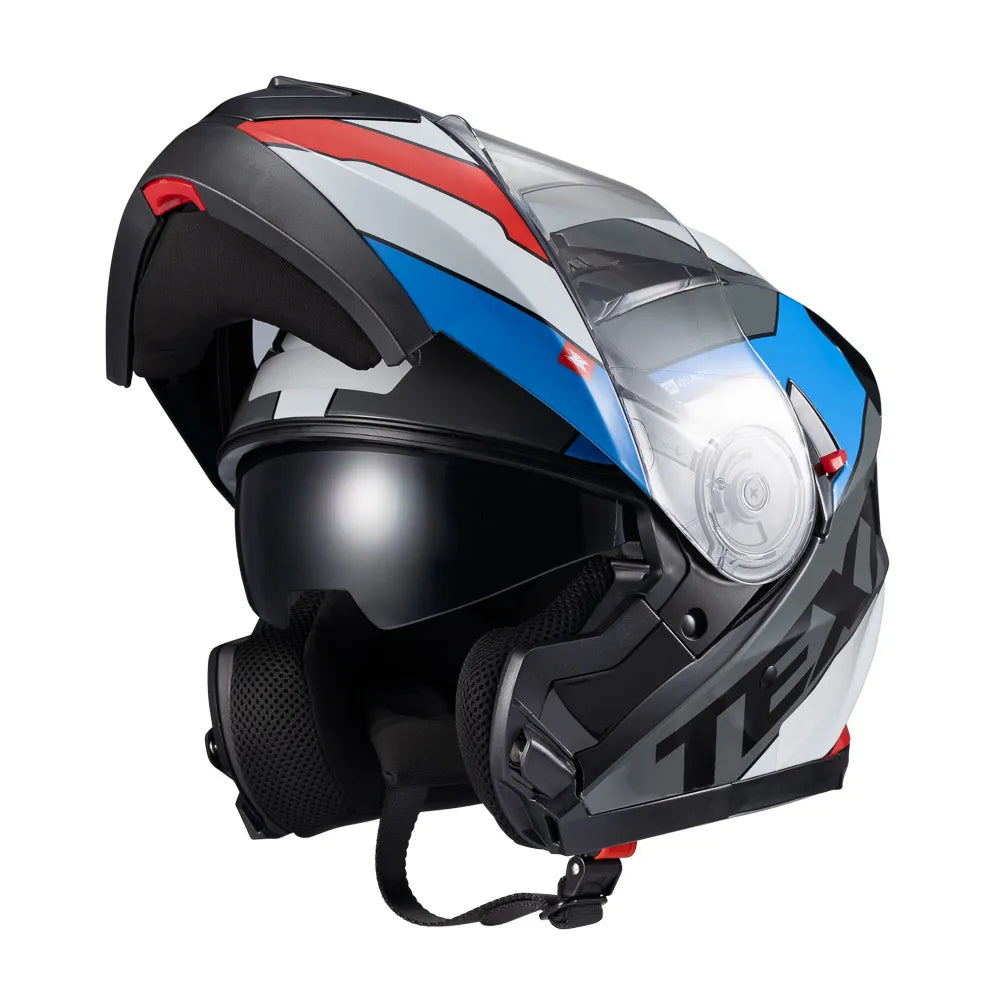 Capacete Escamoteavel Texx Gladiator V3 Preto C/ Óculos Fumê