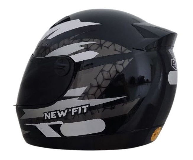 Capacete Moto Ebf New Fit Control Fechado Com Narigueira