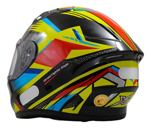Kit Capacete Xtroy Esportivo Com Narigueira + Vis Camaleão
