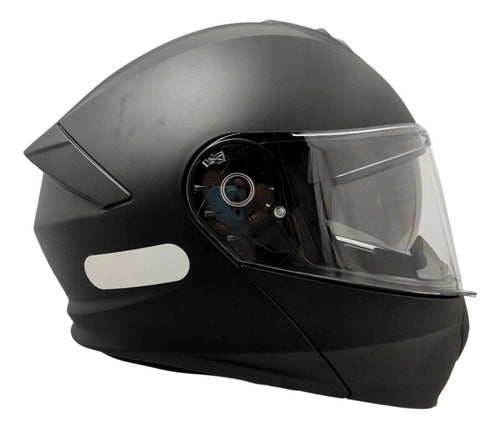 Capacete Escamoteável Xtroy Articulado Robocop C Óculos Fumê