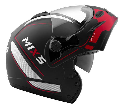 Capacete Escamoteável Mixs Captiva Street Rider Com Óculos