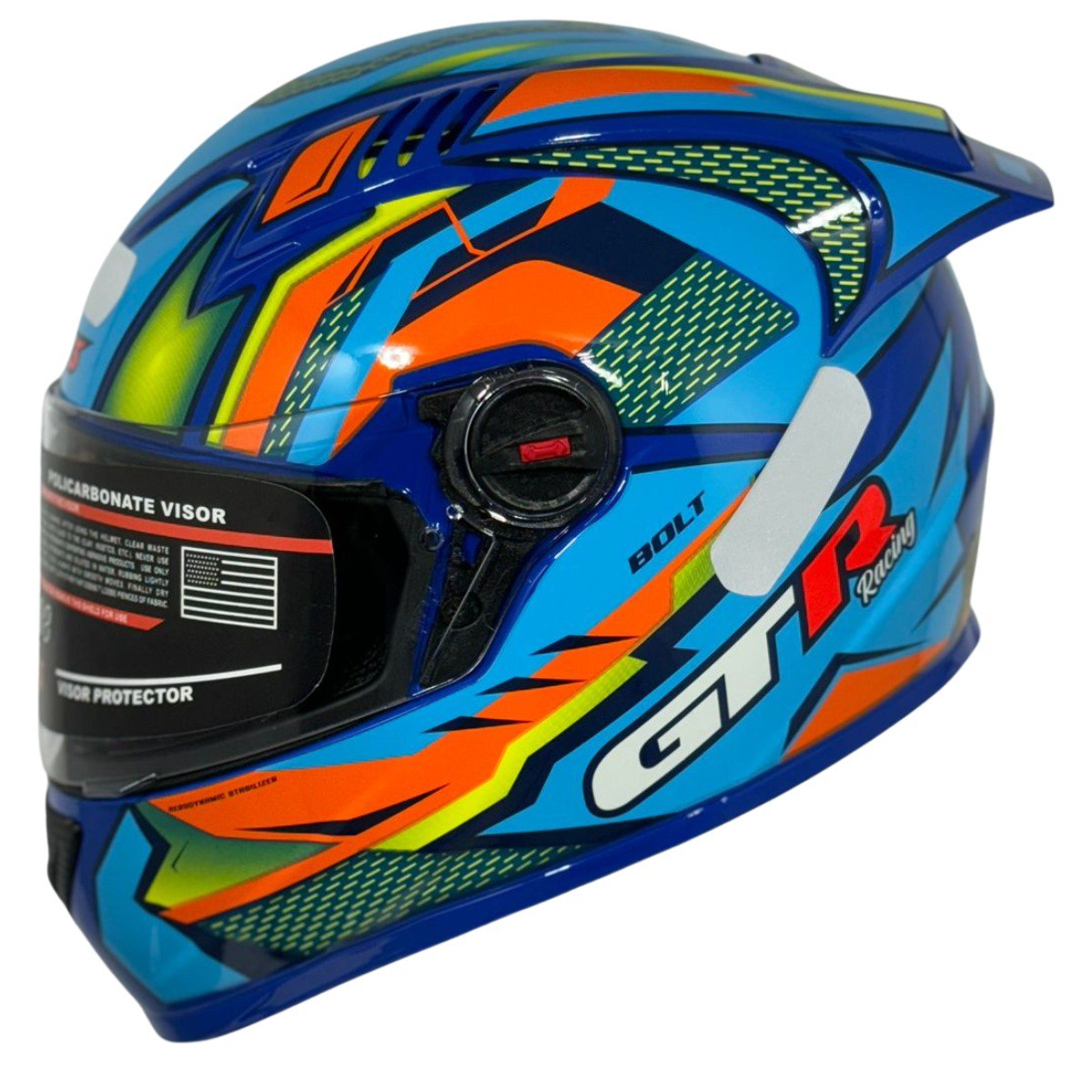 Capacete FW3 GT Racing Bolt Design Com Narigueira