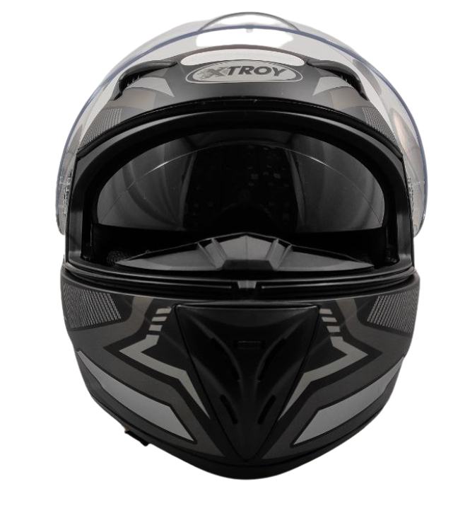 Capacete Moto Ebf Xtroy Com Óculos Interno Fumê + Narigueira