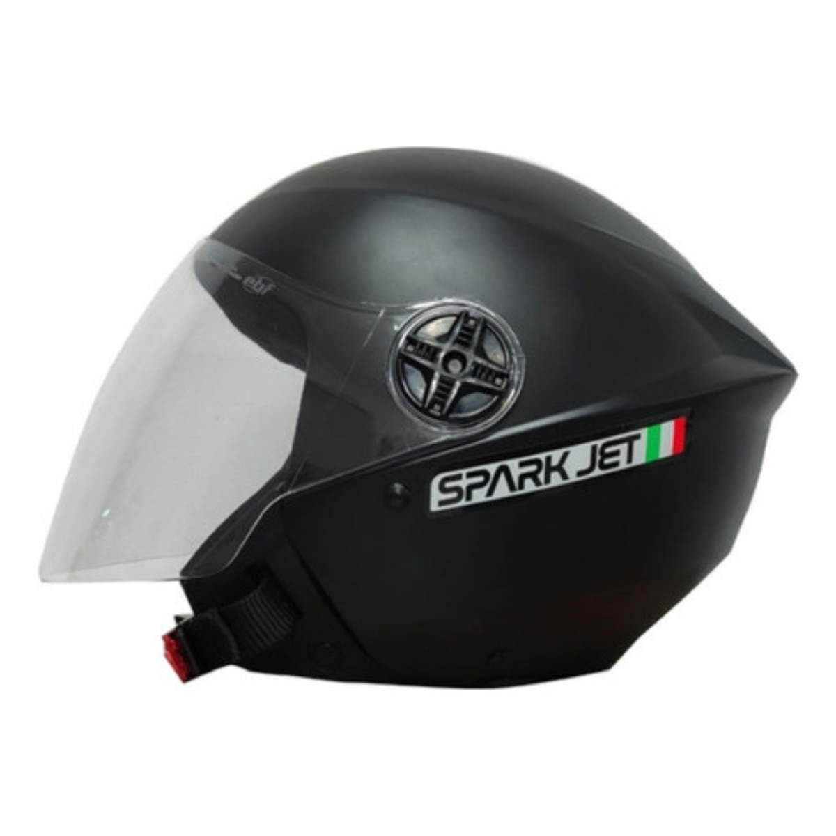 KIT Capacete Moto Ebf Spark Jet Aberto + Viseira Azul