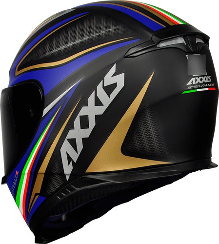 Capacete Fechado Moto Axxis By Mt Eagle Italy Preto Cinza
