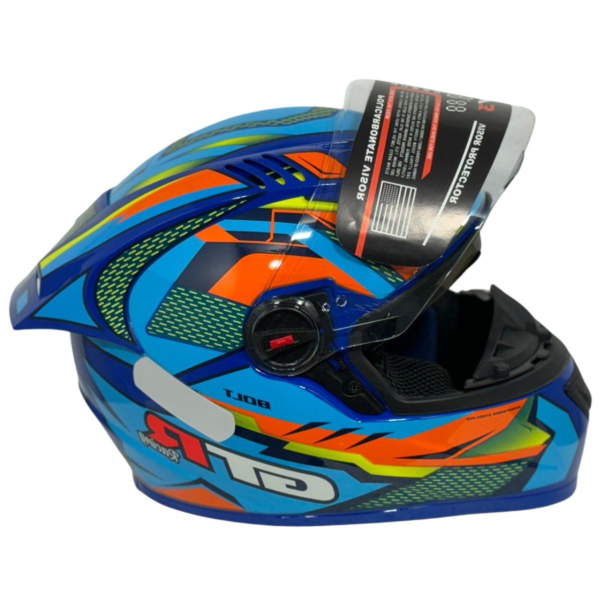 Capacete FW3 GT Racing Bolt Design Com Narigueira