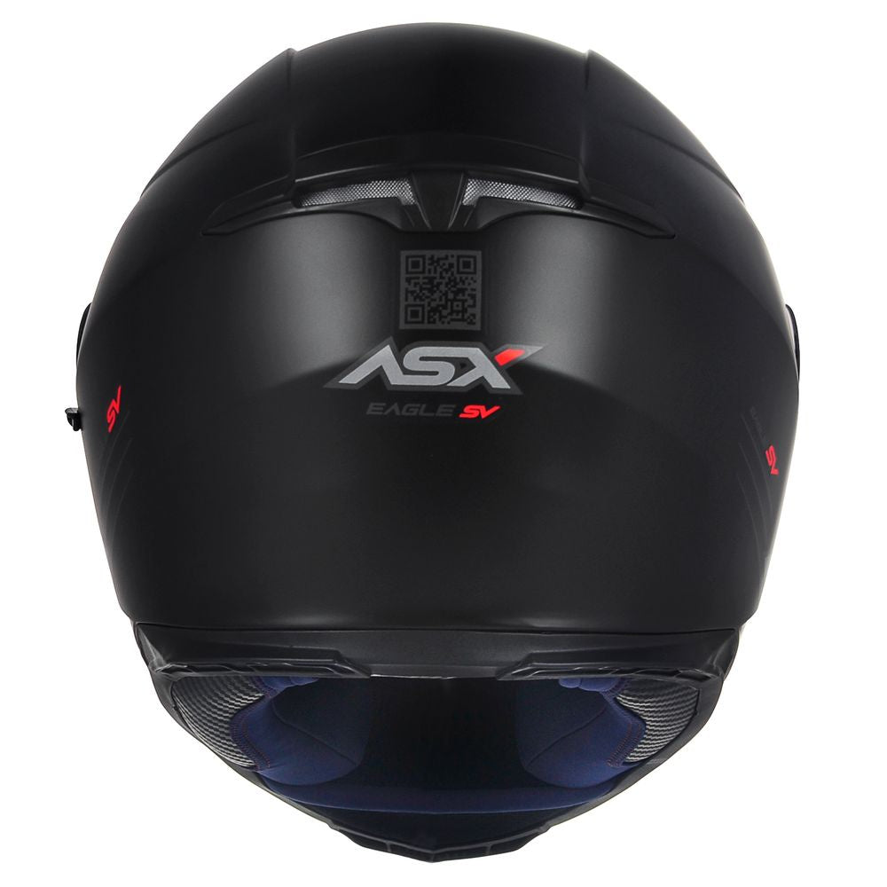 Capacete ASX Eagle Sv Solid Com Viseira Solar Óculos Fumê