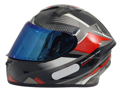 Kit Capacete Xtroy Esportivo Com Narigueira + Vis Camaleão