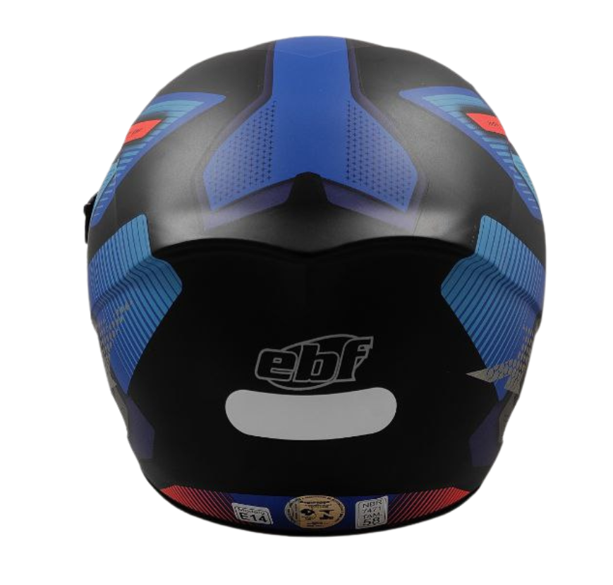Capacete Moto Ebf Xtroy Com Óculos Interno Fumê + Narigueira