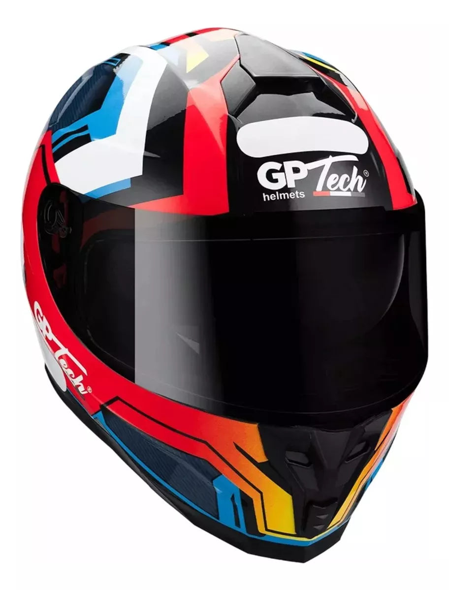 Capacete GP Tech Ultra SV Fusion Flag Óculos Interno Fume Viseira Solar