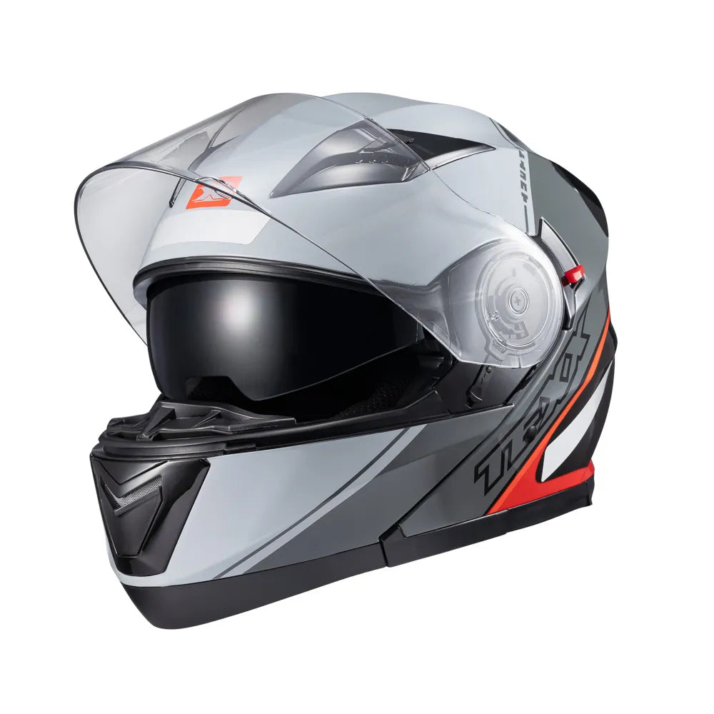 Capacete Escamoteavel Texx Gladiator V3 Makan C/ Óculos Fumê