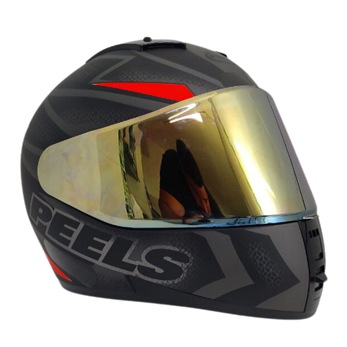 Kit Capacete Fechado Moto Peels Icon Fast + Viseira Dourada