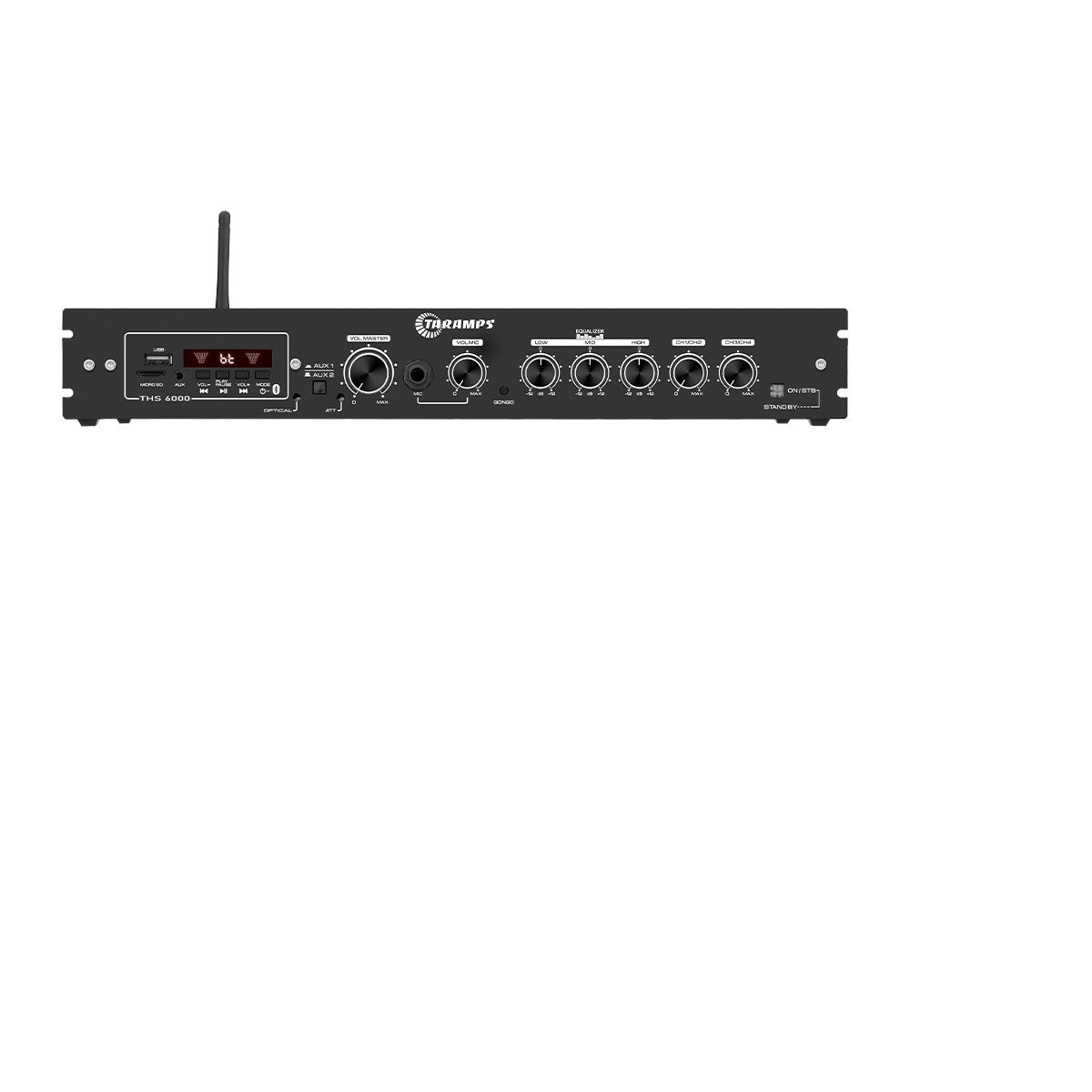 Amplificador Ths 6000 400w Rms Receiver Residencial Taramps
