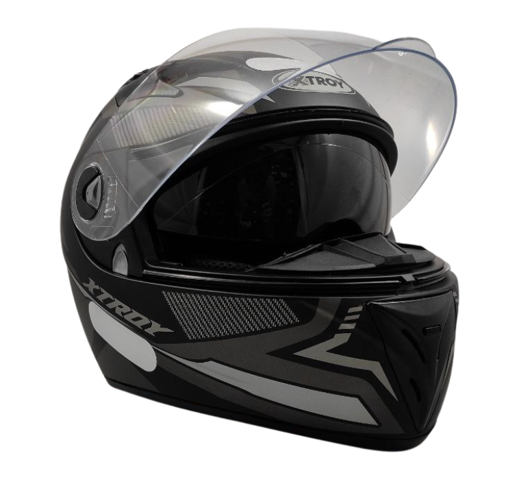 Capacete Moto Ebf Xtroy Com Óculos Interno Fumê + Narigueira