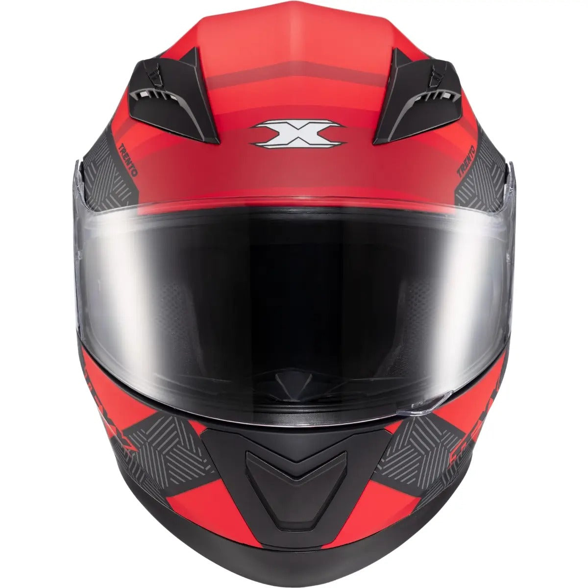 Capacete Texx Strike Trento Vermelho Brilho Moto Fechado