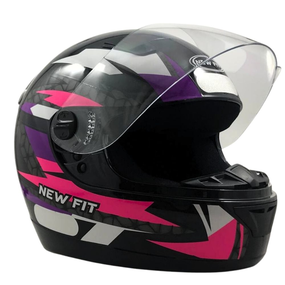 Capacete Moto Ebf New Fit Control Fechado Com Narigueira