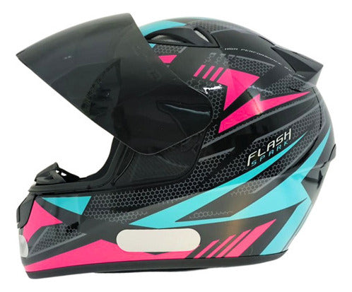 Viseira Fumê Capacete Fechado Ebf New Spark / E0x Polivisor