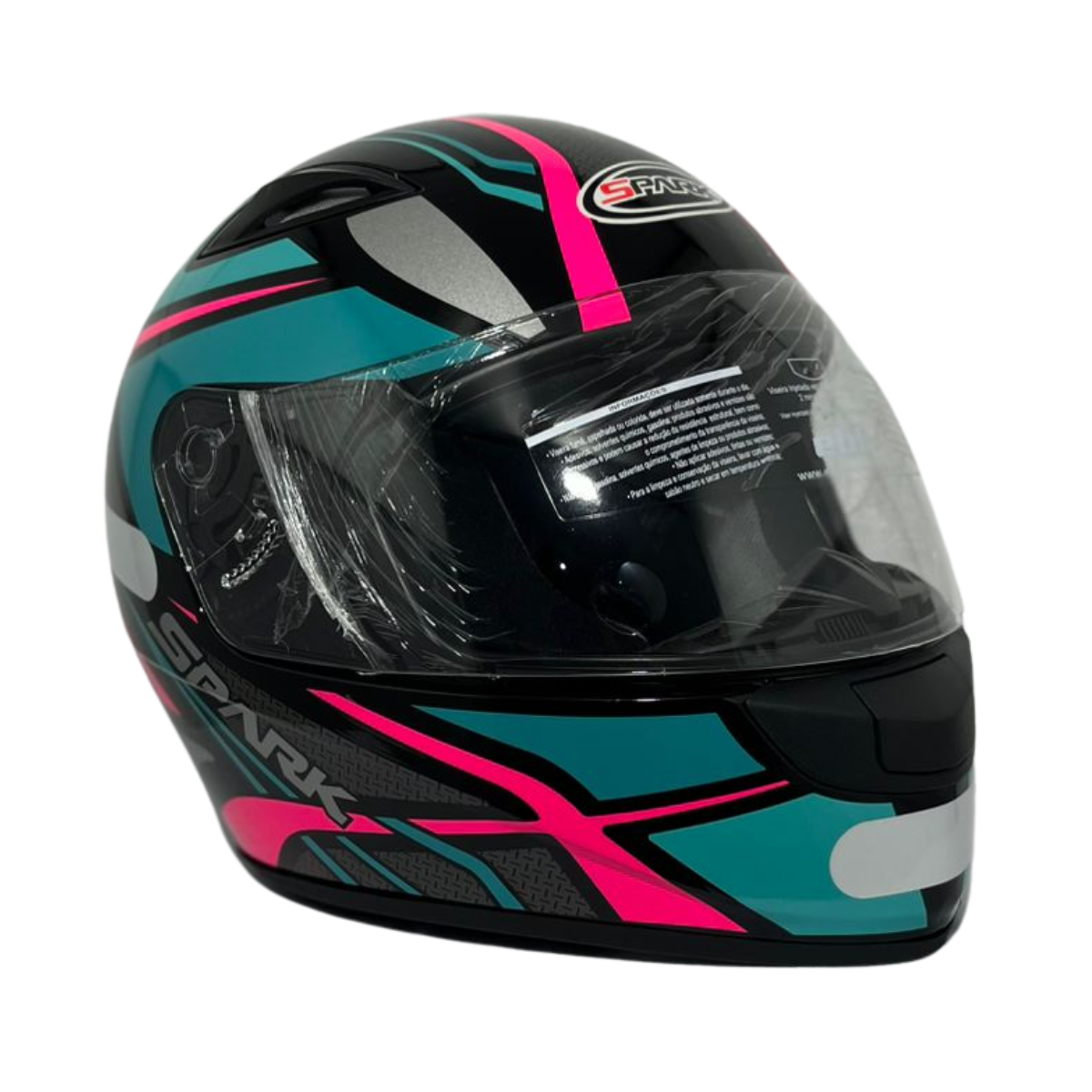 Capacete Fechado New Spark Esportivo Spider C/ Narigueira