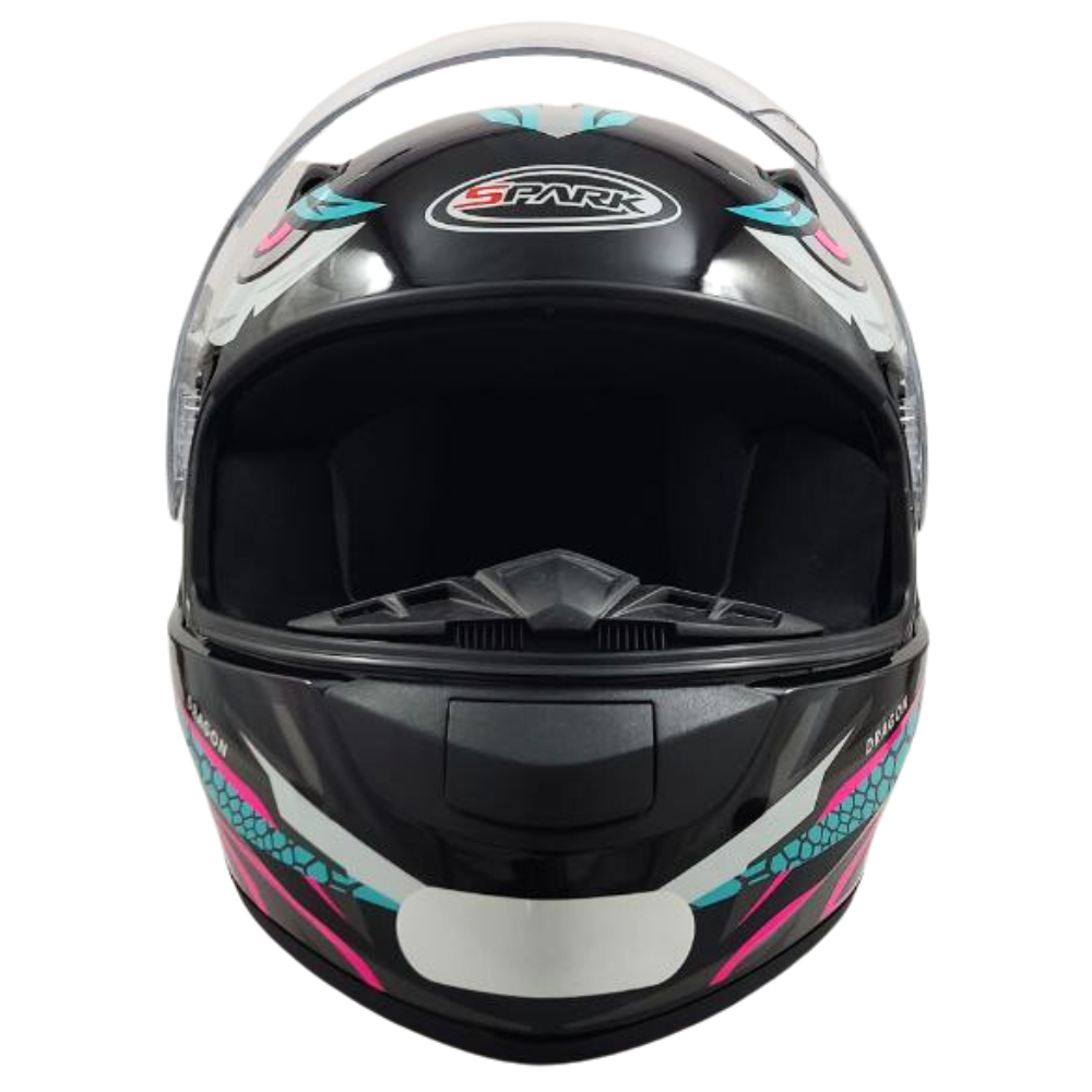 KIT Capacete Feminino Ebf New Spark Esportivo + Viseira Fumê