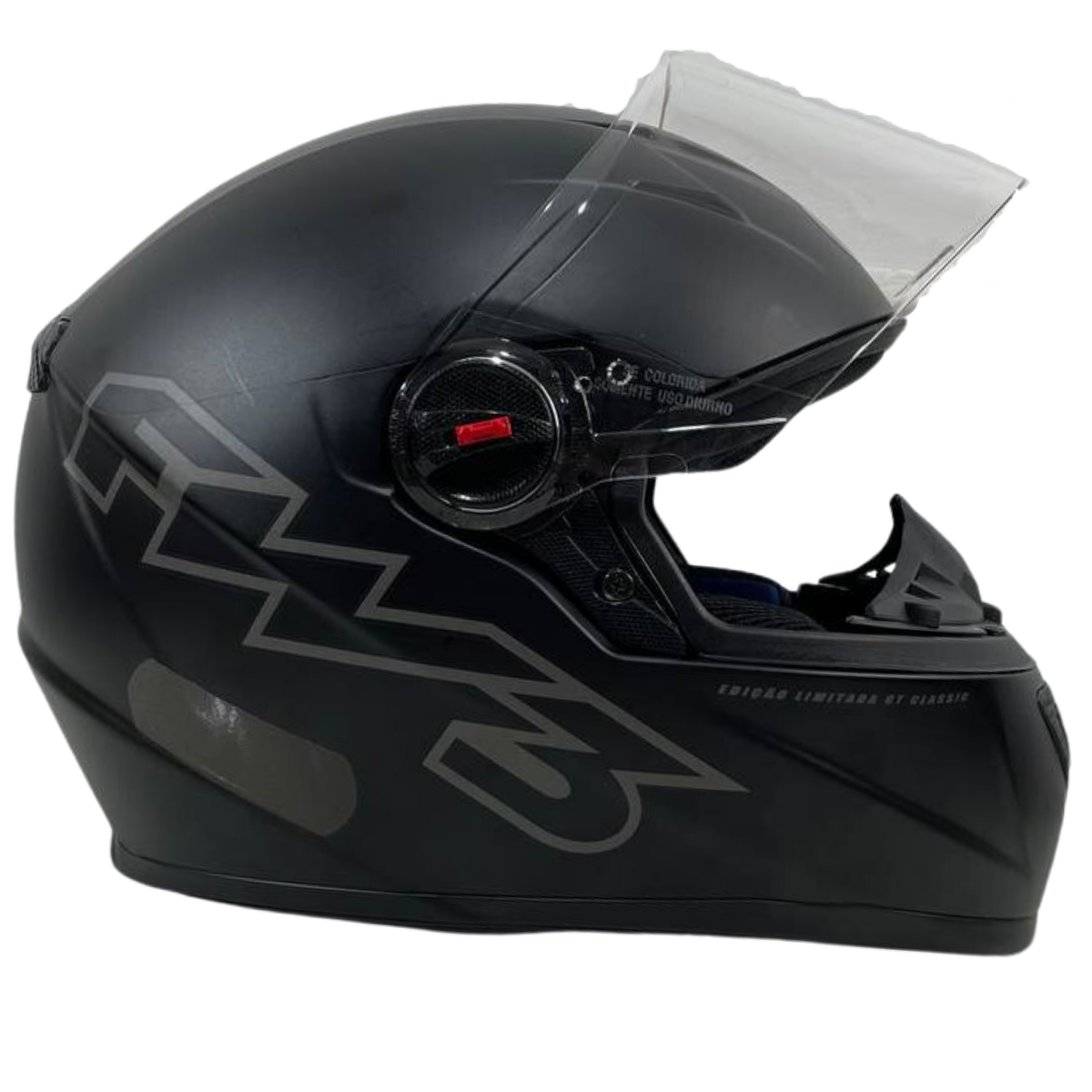 Capacete Moto Fw3 Gt2 Gt5 Viseira Cristal Com Narigueira