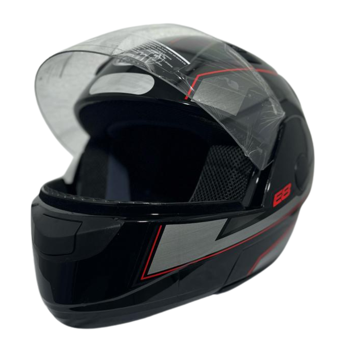Capacete EBF Moto Articulado E8 Velocity Escamoteavel