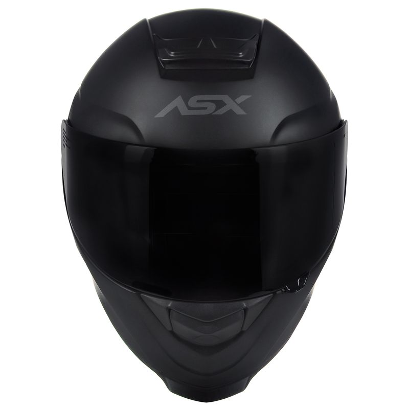 Capacete ASX Eagle Solid Preto Fosco Cinza