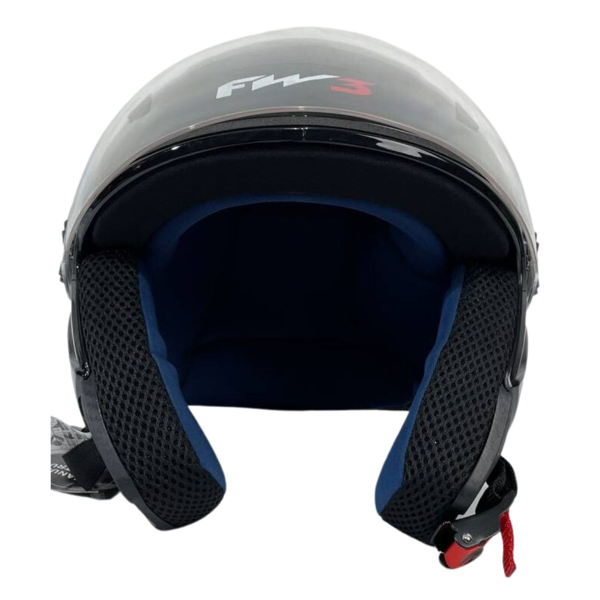 Capacete Aberto Fw3 X Open Classic Branco Ou Preto Brilhante