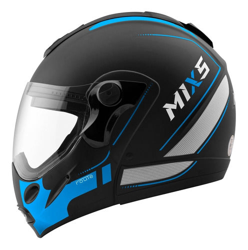 Capacete Escamoteável Mixs Captiva Street Rider Com Óculos