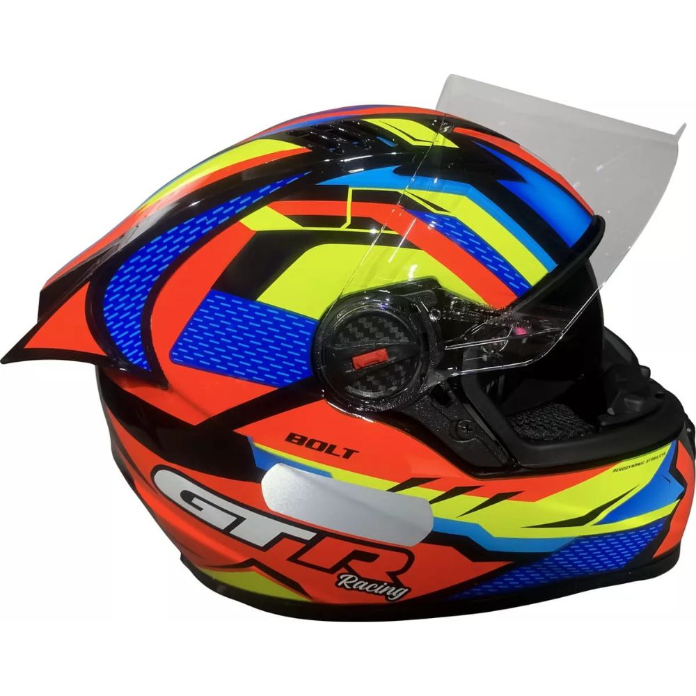 Capacete FW3 GT Racing Bolt Design Com Narigueira