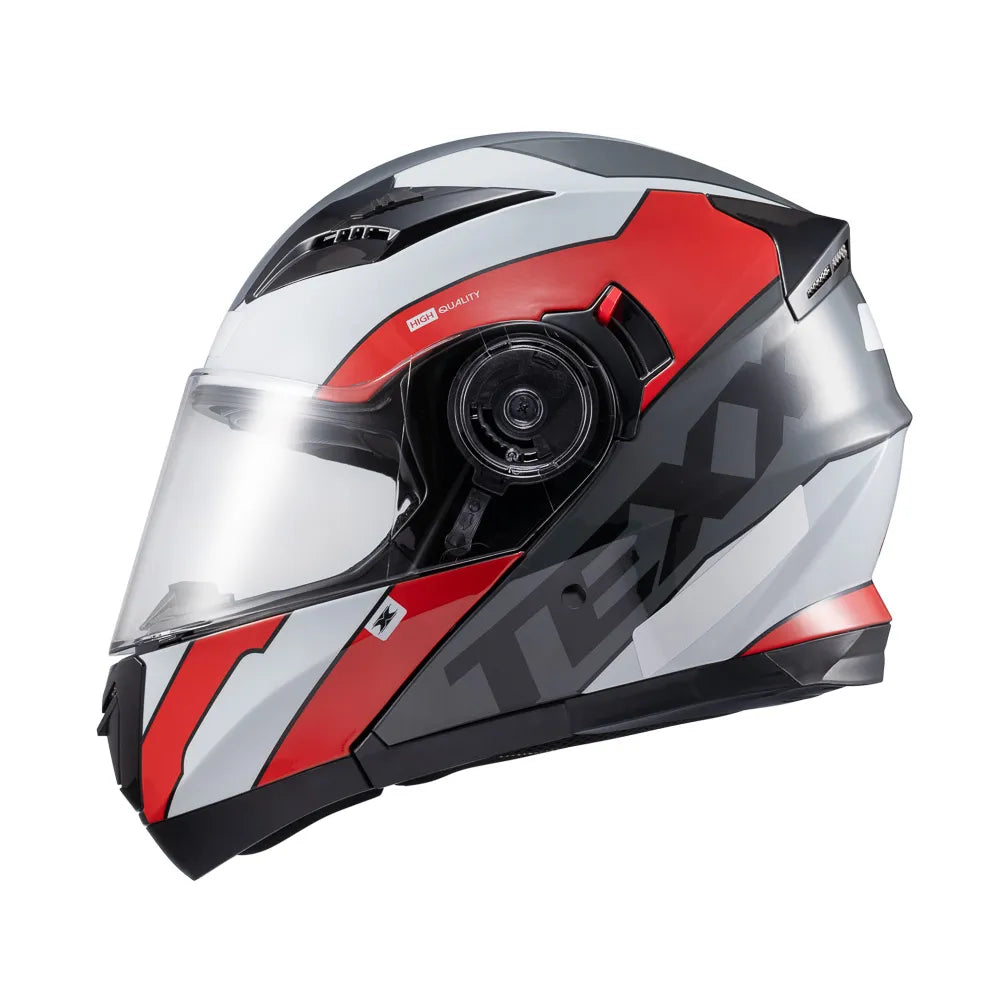 Capacete Escamoteavel Texx Gladiator V3 Preto C/ Óculos Fumê