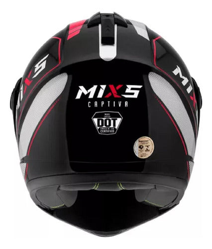 Capacete Escamoteável Mixs Captiva Street Rider Com Óculos